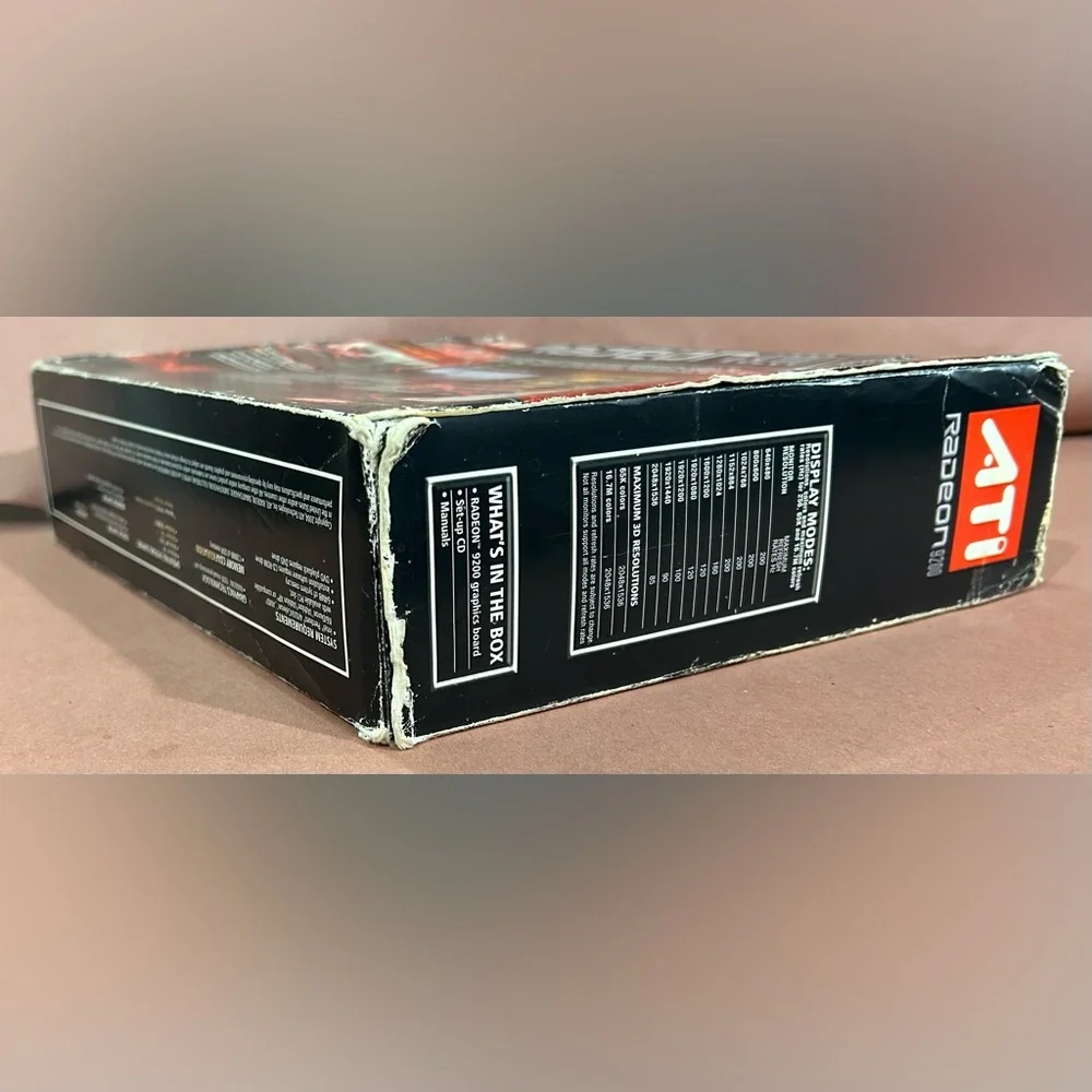 ATI Radeon 9200 Sapphire PCI 128MB 100-436009 NOS Open Box w/Driver & RAGE Disc